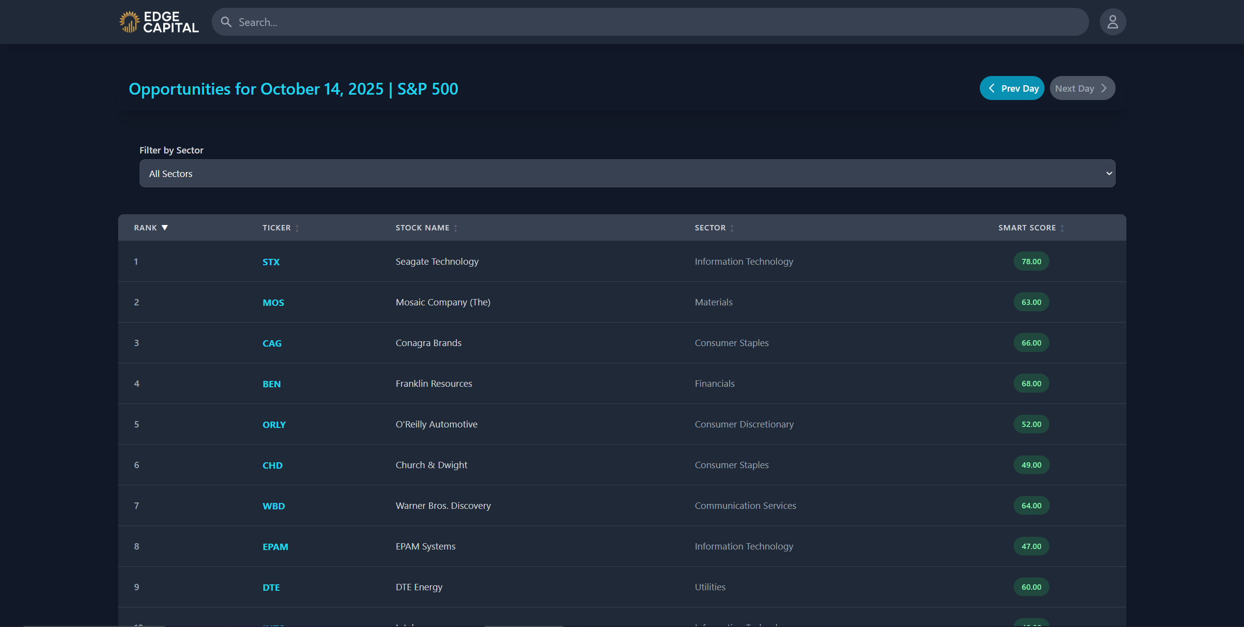 Edge Capital App Screenshot
